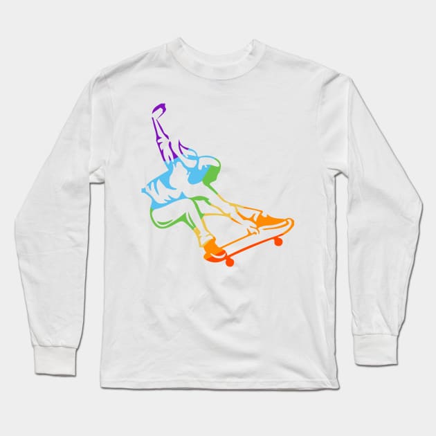 Queer Skater Long Sleeve T-Shirt by maya-reinstein